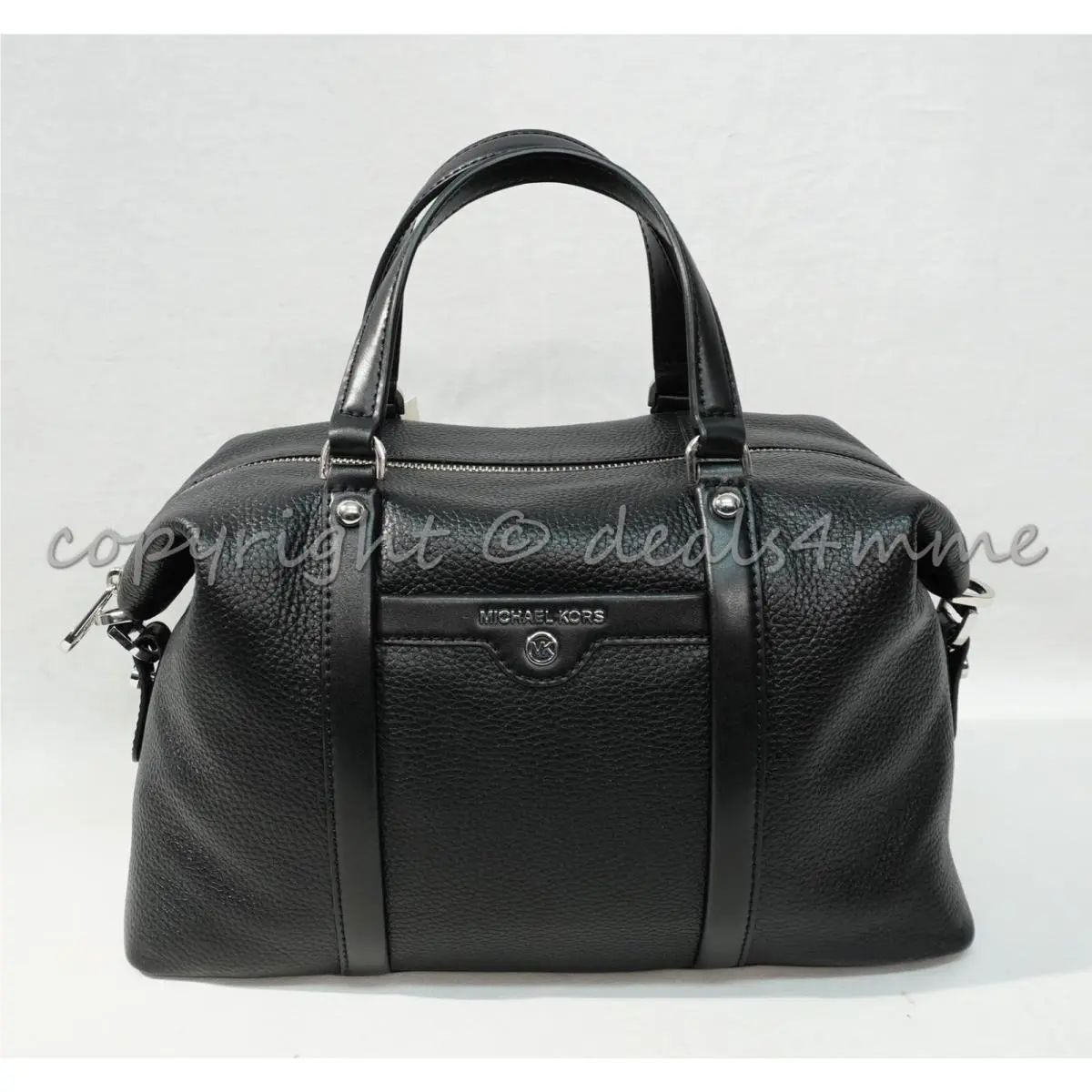 Michael Kors 30T1SKNS2L Beck Medium Leather Satchel/shoulder Bag in Black