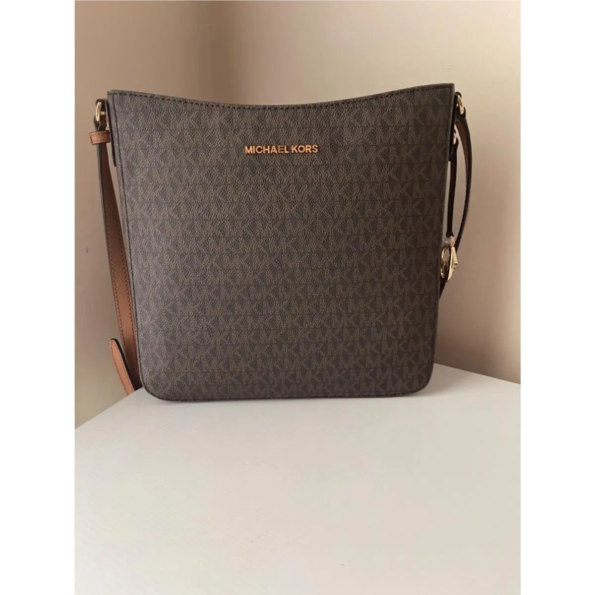 Michael Kors Jet Set Travel LG Messenger Brn/acorn 35F8GTVM7B