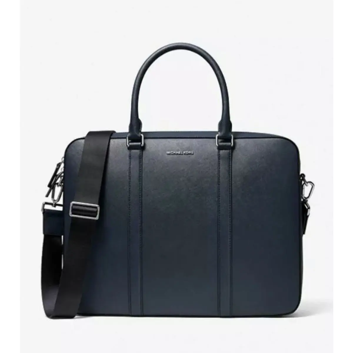 Harrison Crossgrain Leather Briefcase by Michael Kors