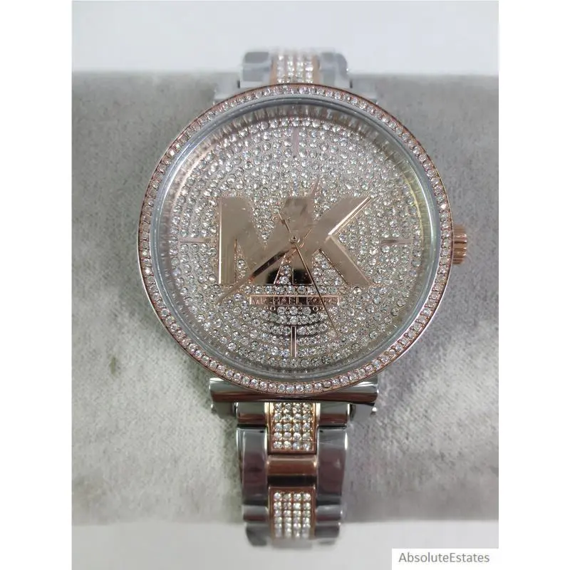 Sofie Glitz Two Tone Rose Gold Silver Watch MK4446 by Michael Kors