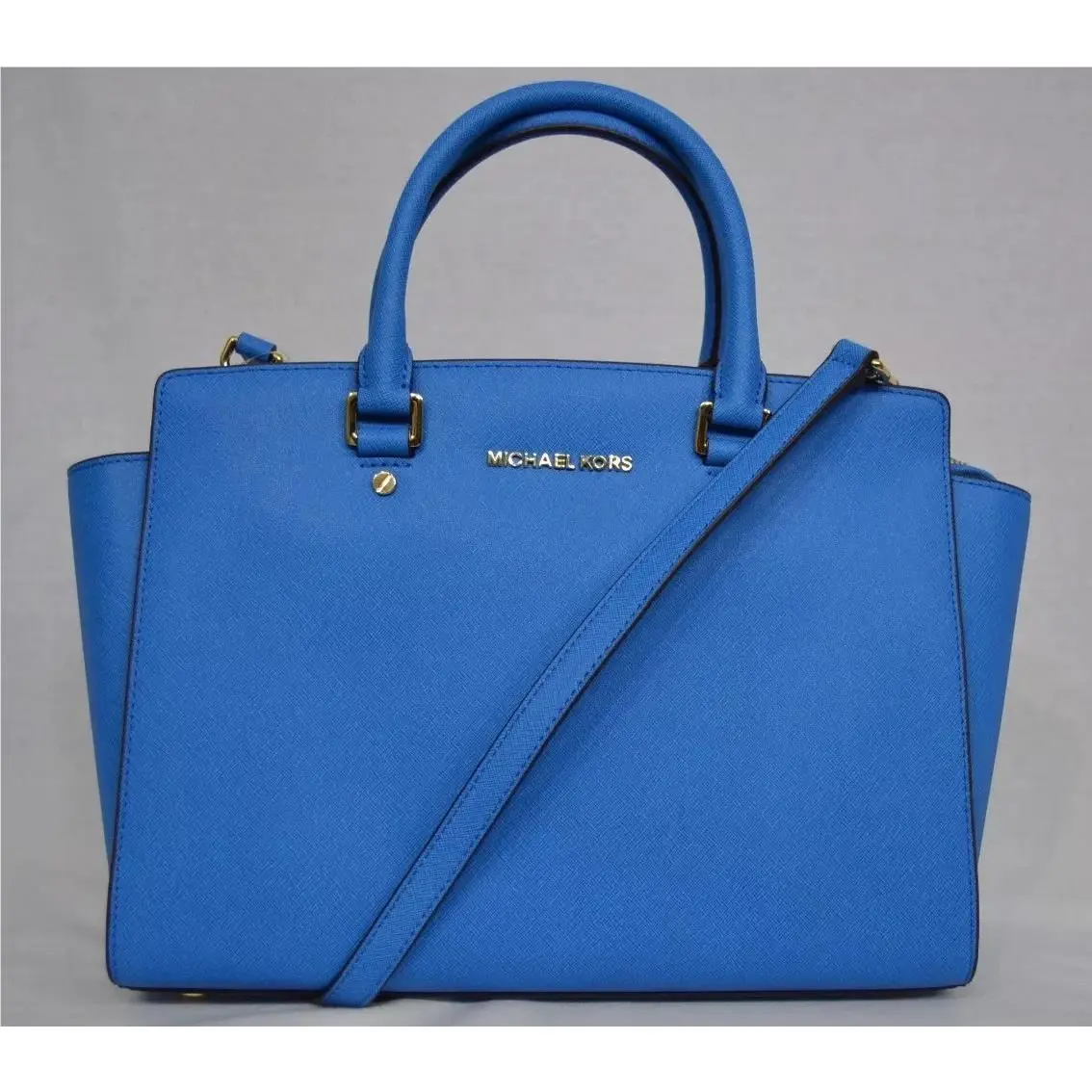 Kors Large EW Selma Satchel Saffiano Leather - Heritage Blue