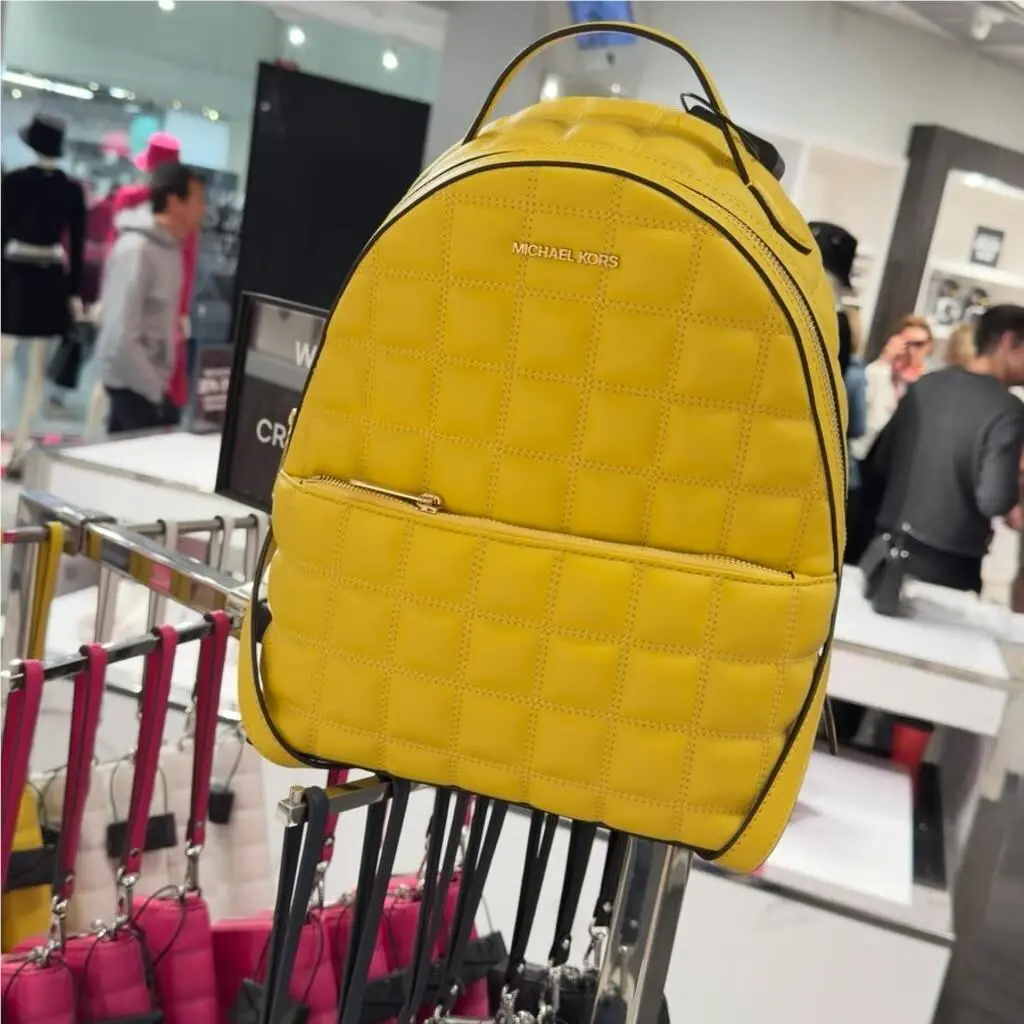 Michael Kors Sheila Medium Non-leather Front Pocket Backpack Daisy Yellow