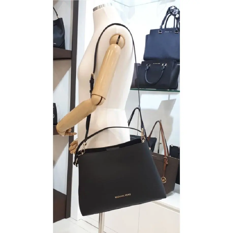 Michael Kors Sofia Portia Large Satchel Crossbody Bag Saffiano Leather Handbag