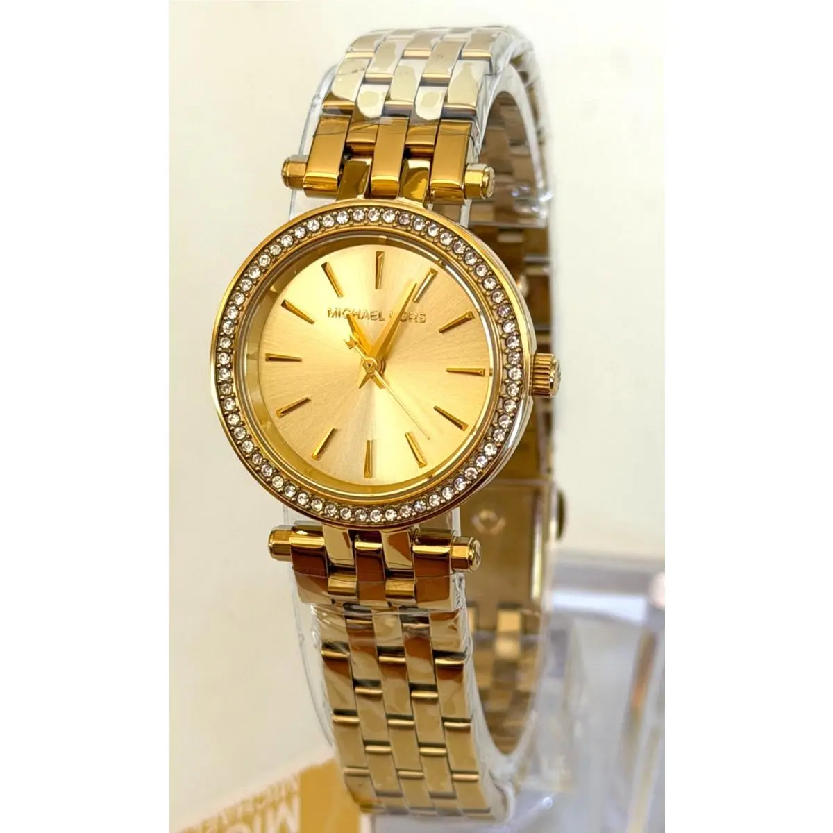 Michael Kors MK3295 Darci Women`s Gold-tone Wrist Watch Gift Box