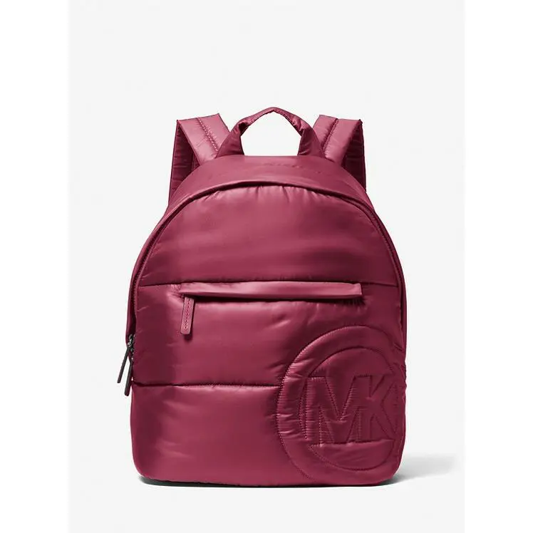 Michael Kors Rae Medium Soft Quilted Backpack Polyester Berry