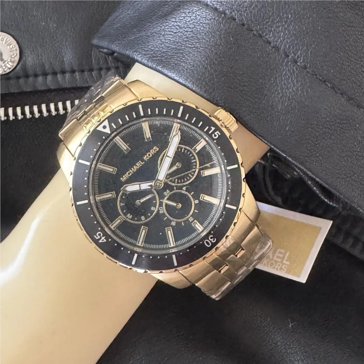 Cunningham Multifunction Gold-tone Stainless Steel Watch MK7154 by Michael Kors