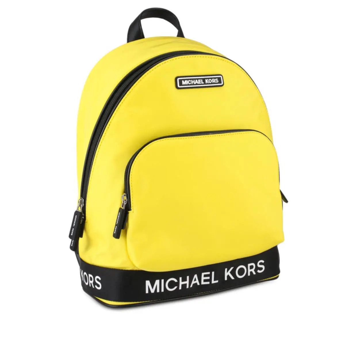 Michael Kors Sport Taping LG Backpack Bag Daisy Yellow Nylon MK Signature Straps
