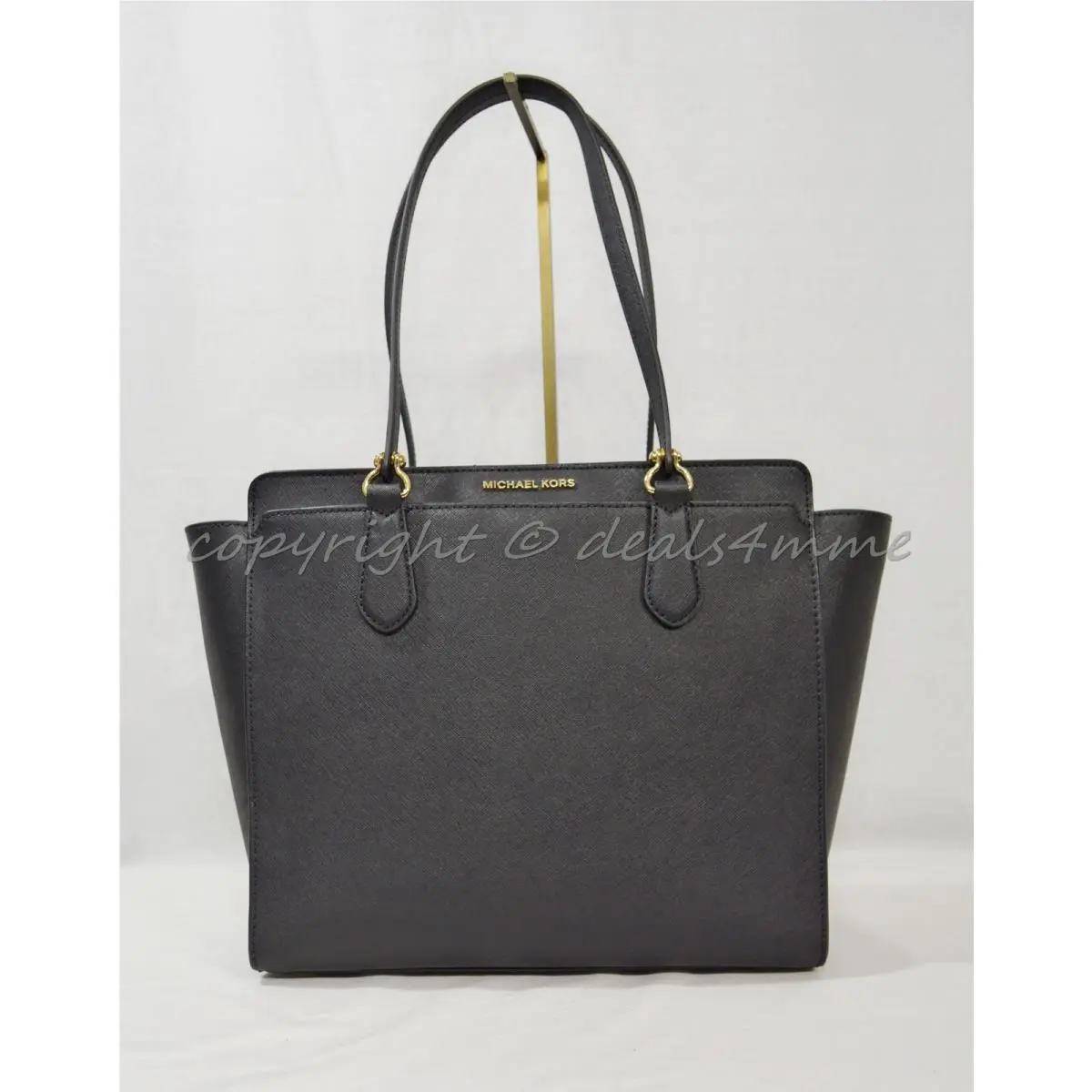 Dee Dee Large Convertible Tote/shoulder Bag. Black Saffiano Leather by Michael Kors