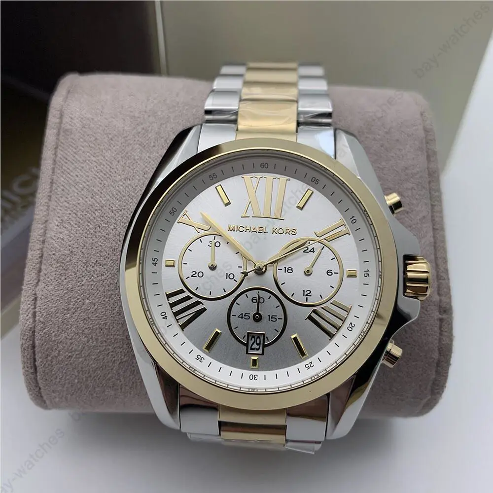 Michael Kors MK5627 Bradshaw Chronograph Silver and Gold-tone Ladies Watch