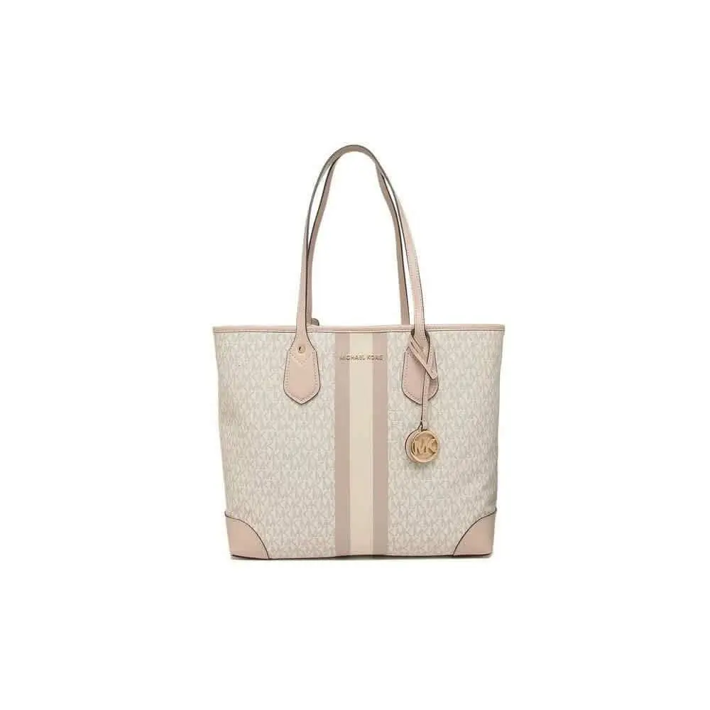 Michael Kors Eva Large Tote Vanilla/soft Pink One Size - Handle/Strap: Vanilla Pink, Exterior: Pink