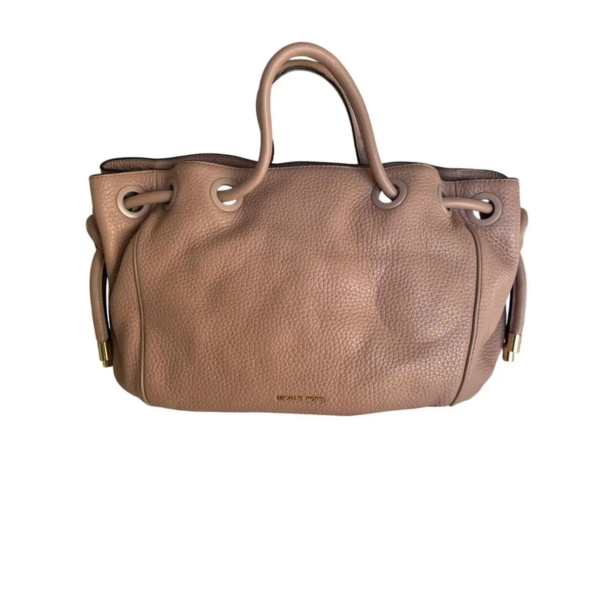 Kors Dalia Lg Shoulder Tote Fawn Leather 30T6GDYE3L