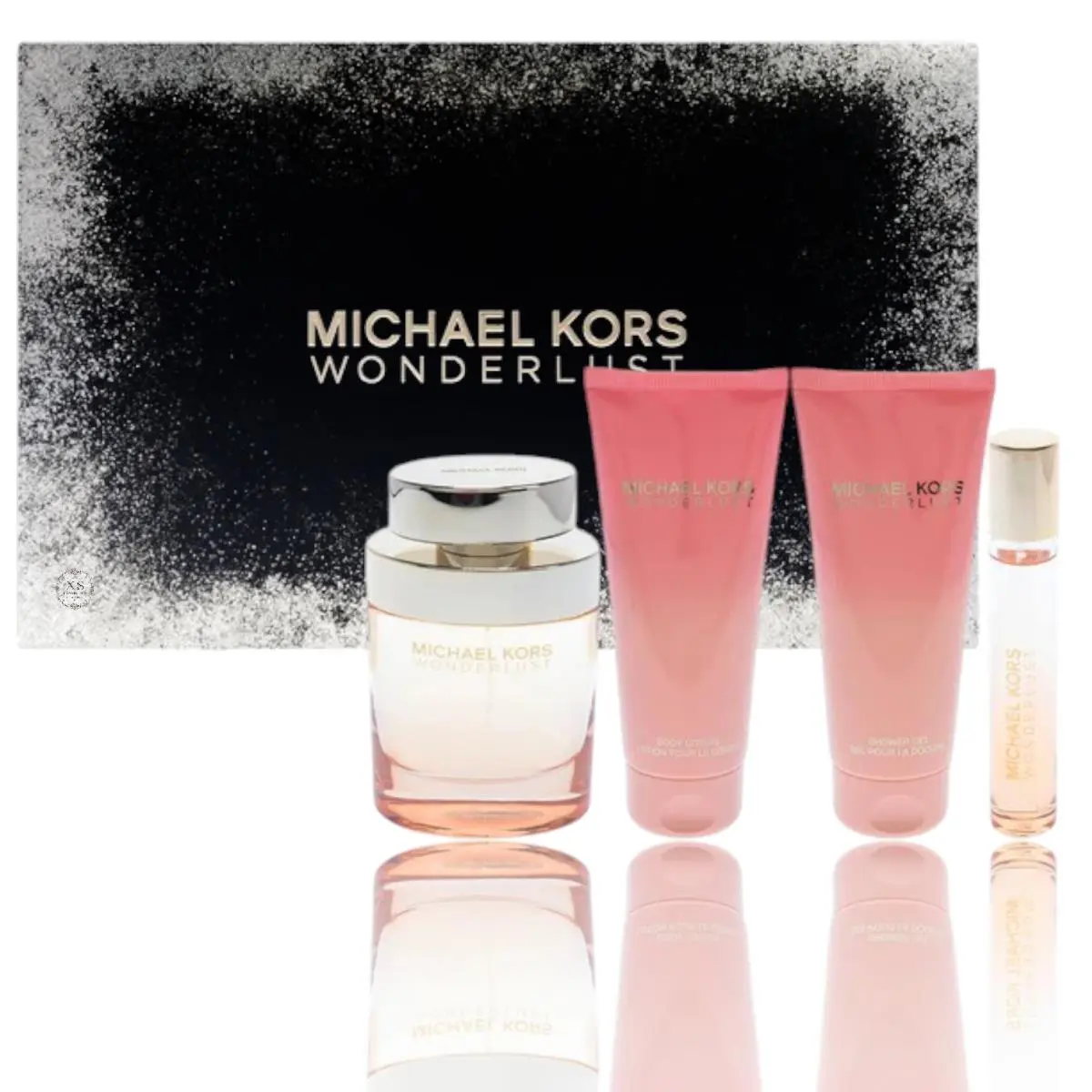 Michael Kors Wonderlust Gift Set Blotion+shower Gel+edp 3.4 Oz+edp 0.3OZ Mini