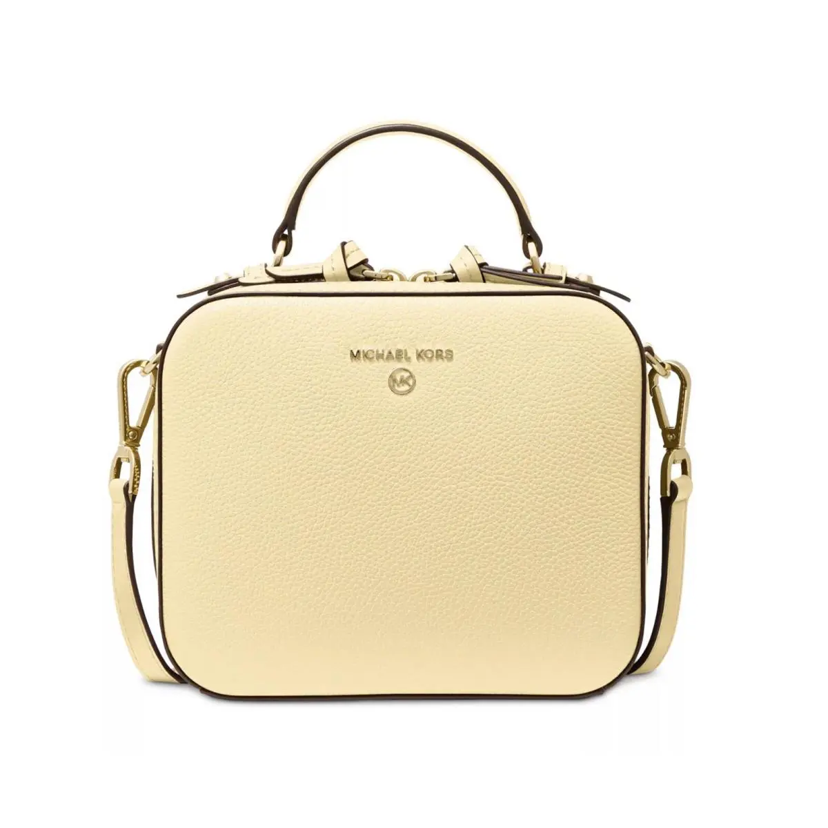 Michael Kors Jet Set Charm Medium Crossbody Buttercup - Handle/Strap: Buttercup, Hardware: Gold, Exterior: Buttercup