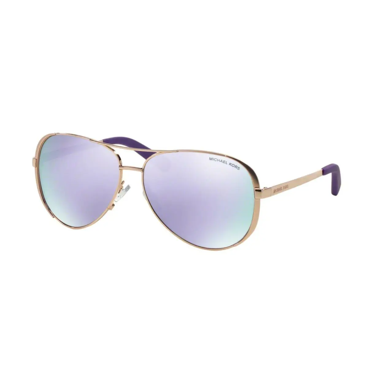 Michael Kors Sunglasses Chelsea MK 5004 10034V Rose Gold Tone+purple Mirror - Frame: Rose Gold Tone, Lens: Purple Mirror