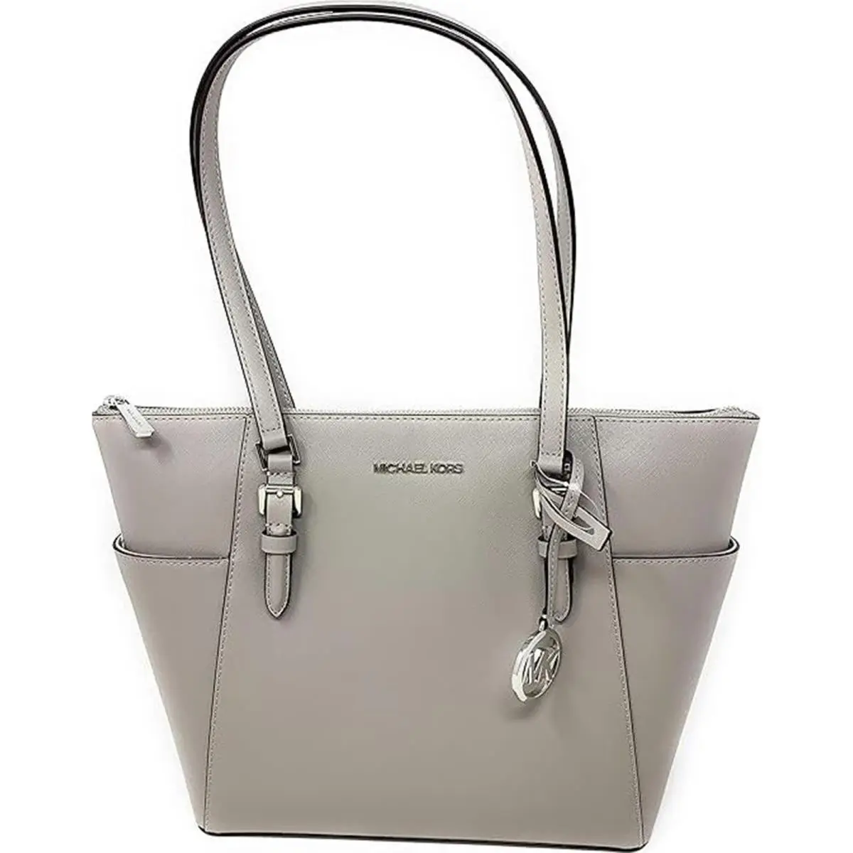 Michael Kors Charlotte Large Top Zip Tote Pearl Grey 35F0SCFT3L-081