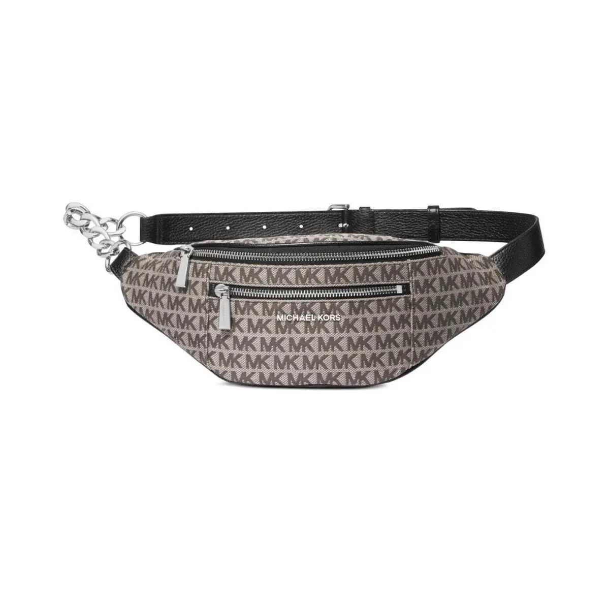 Kors Mott Leather Logo Waistpack Fanny Pack Brown