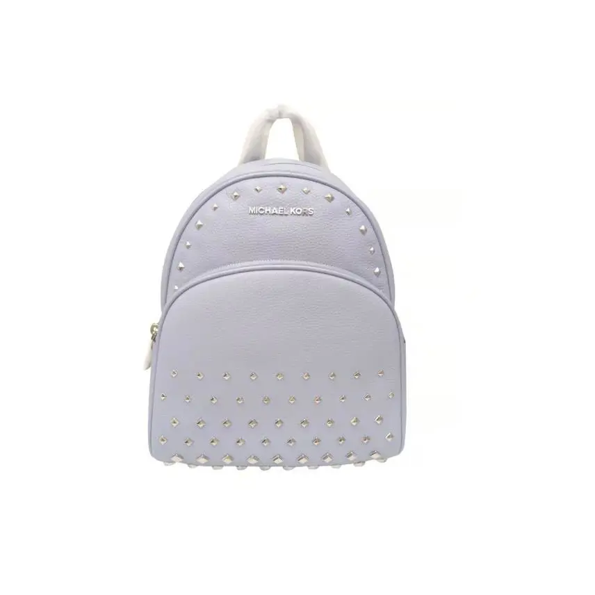 Michael Kors Abbey Baby Blue Pyramid Studded Leather Backpack