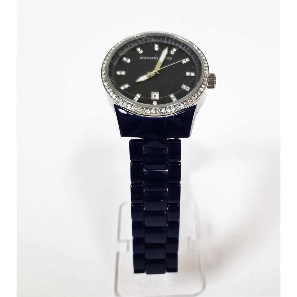 Tribeca Crystal Glitz Blue Resin Acrylic Bracelet WATCH-MK5371 by Michael Kors