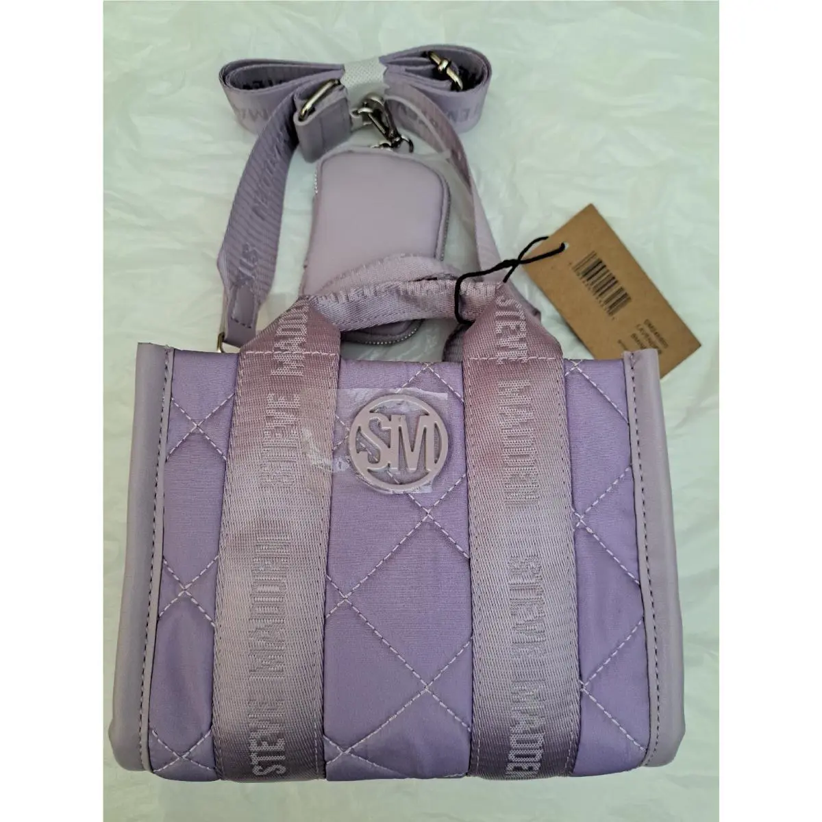 Steve Madden Bminnie Lavender Crossbody Tote