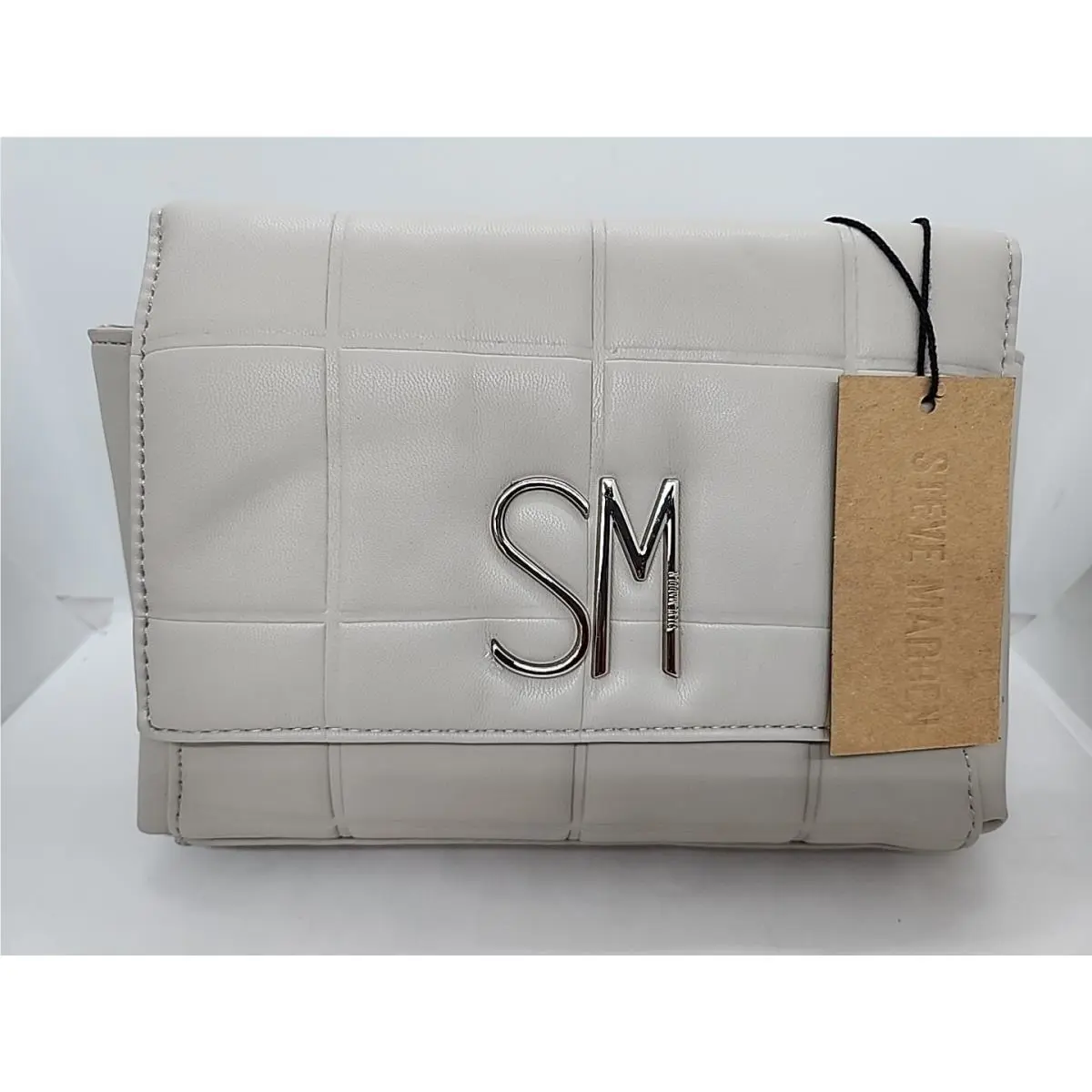 Steve Madden Gray Btyana Purse. 6.5 H x 10 W x 2 D
