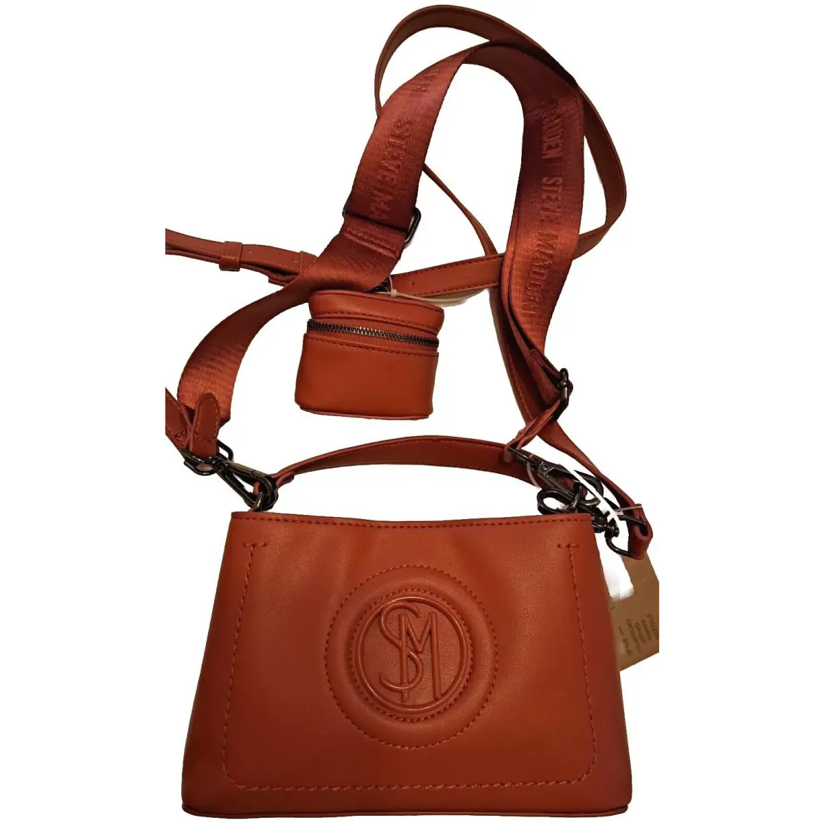Steve Madden Bamira 2 Straps with Top Handle Crossbody Bag. Ginger