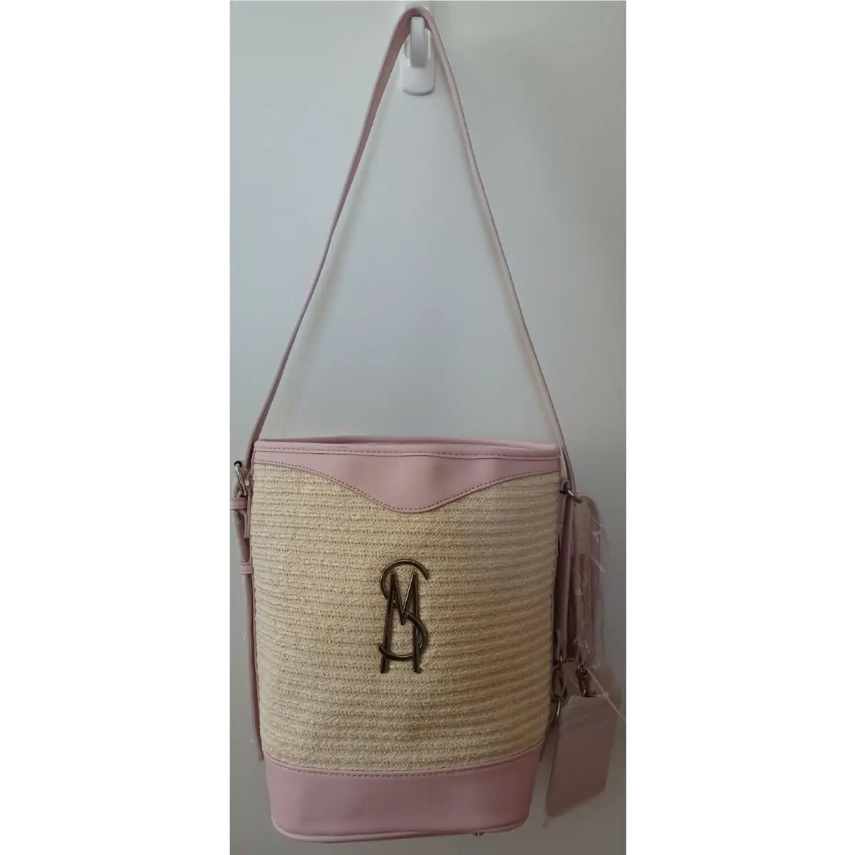 Steve Madden Bteena Hobo Crossbody /shoulder Bag Pink + Card Holder