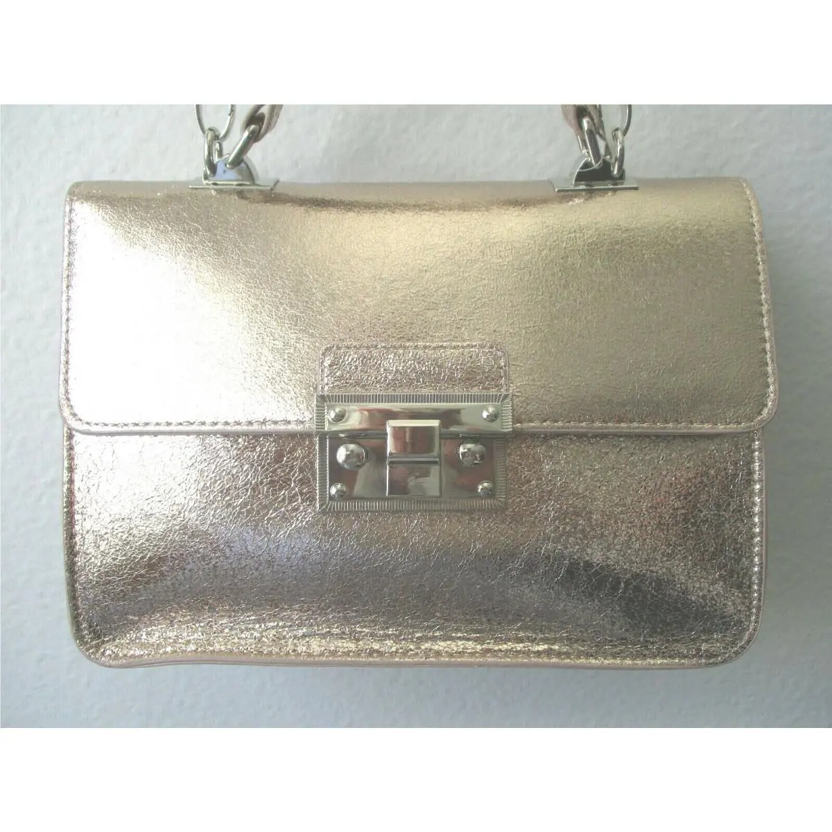 Steve Madden Metallic Cooper Crossbody Small Shoulder Bag Detachable Strap