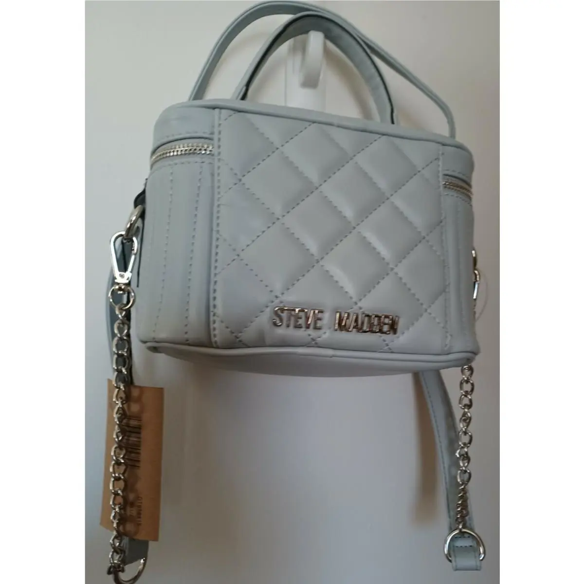 Steve Madden Babby - S Crossbody/shoulder Satchel Blue Quilted Purse