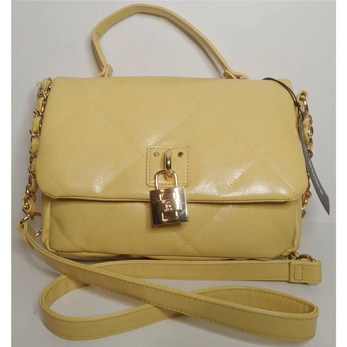 Steve Madden Bserra Yellow Shoulder Handbag