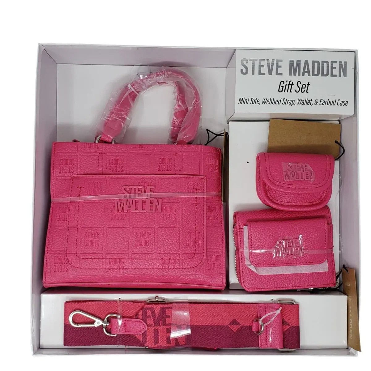 Steve Madden 4 Piece Gift Set Mini Tote Bklivia
