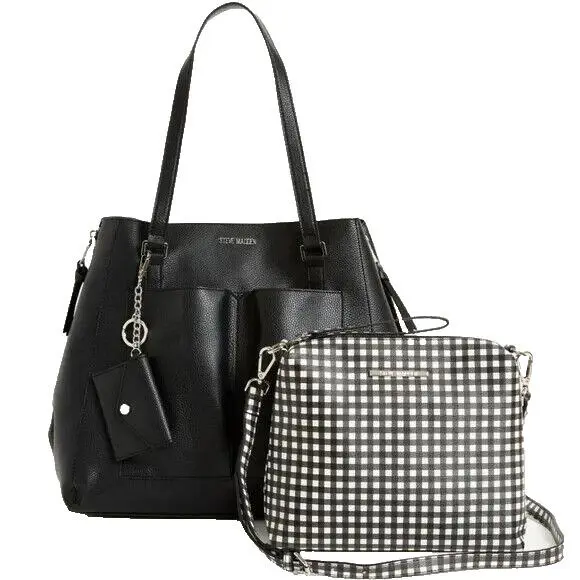 Bdane 2 in 1 Satchel Bag Black DR127355 by Steve Madden