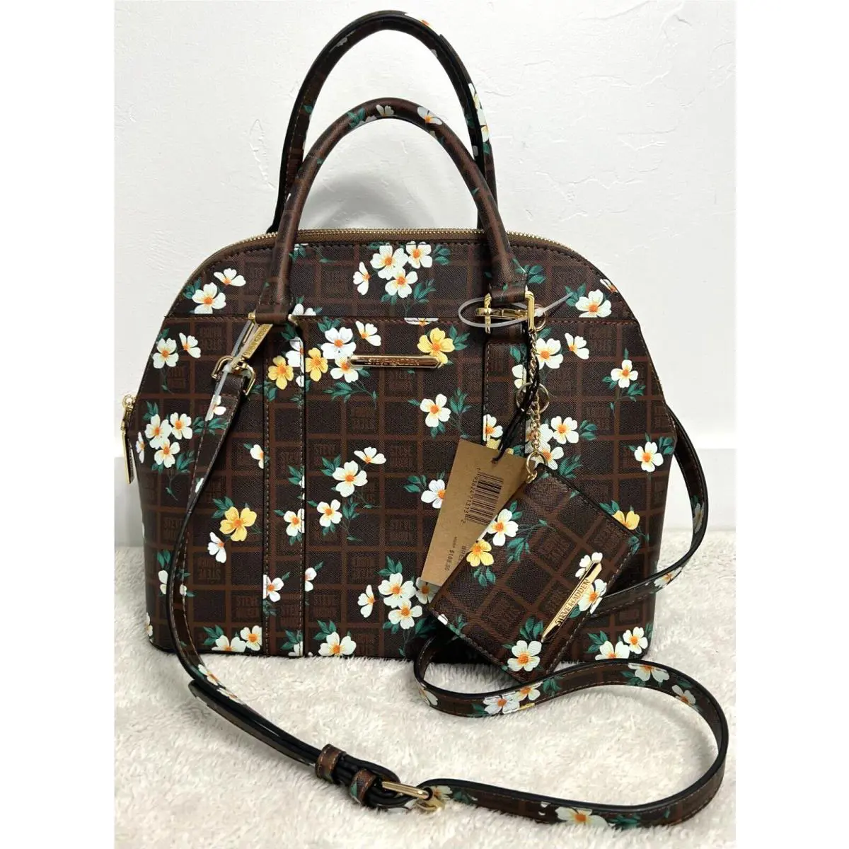 Steve Madden Crossbody Brown Brelli Handbag Floral