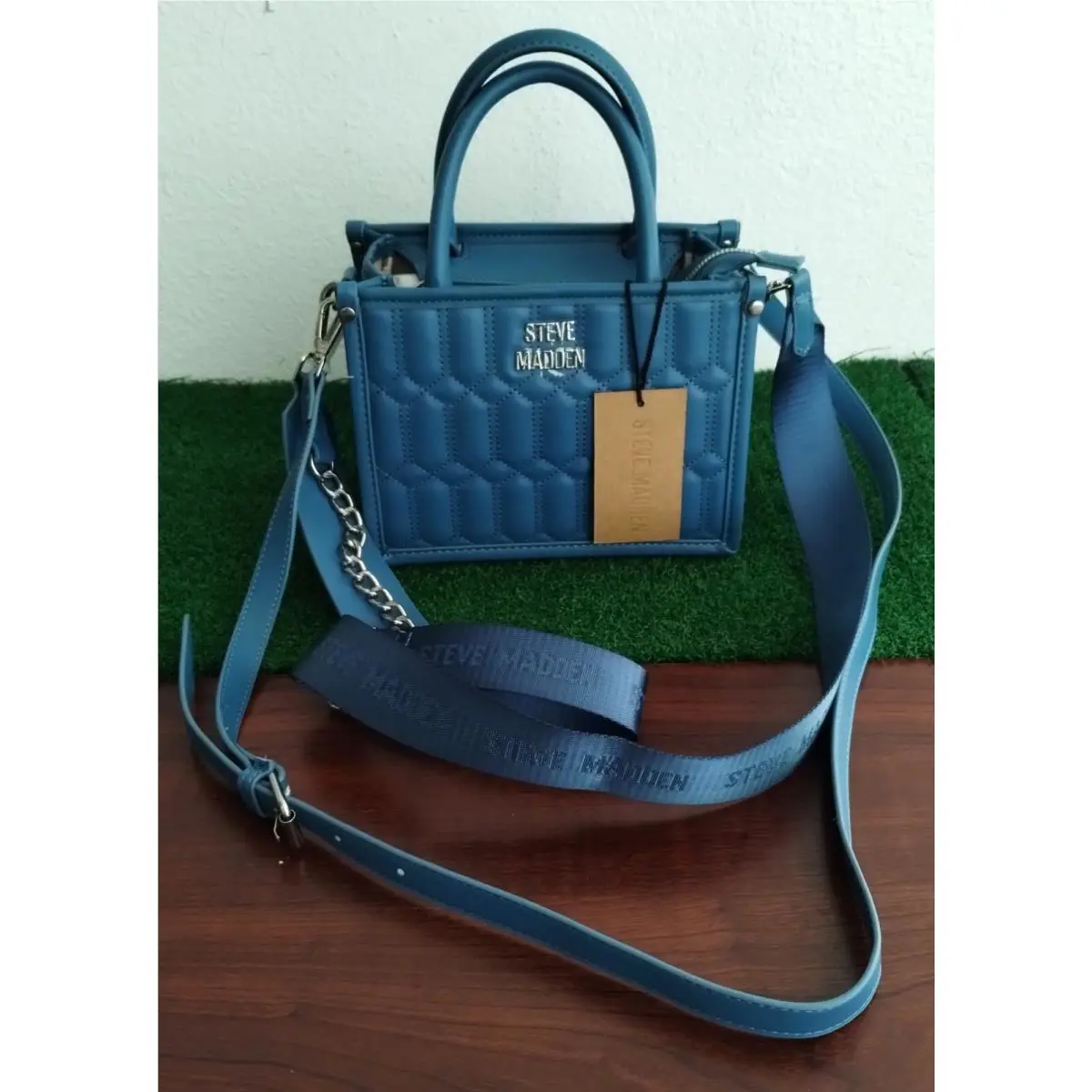 Steve Madden Bniko Shoulder Bag / Handbag - Marine Blue