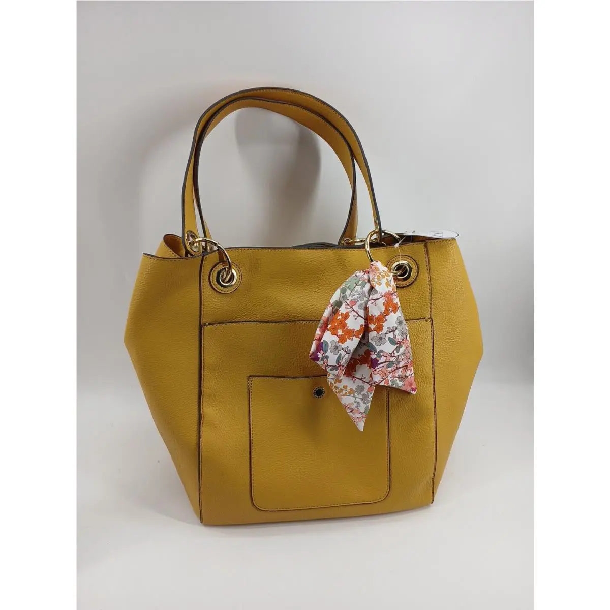 Steve Madden Mustard Bwilde W/ Detachable Wristlet Makeup Bag
