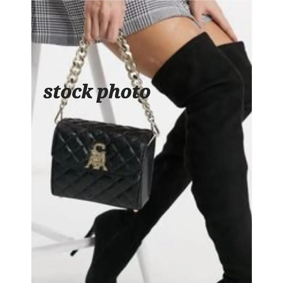 Steve Madden Black Bjavier Logo Embossed Bag
