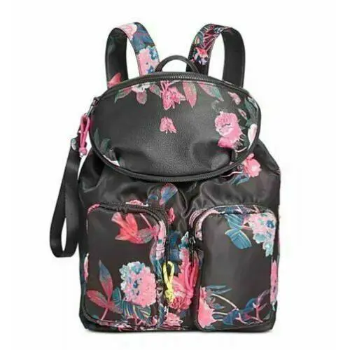 Lily Backpack w/ Removable Belt Bag Black Pink Floral by Steve Madden