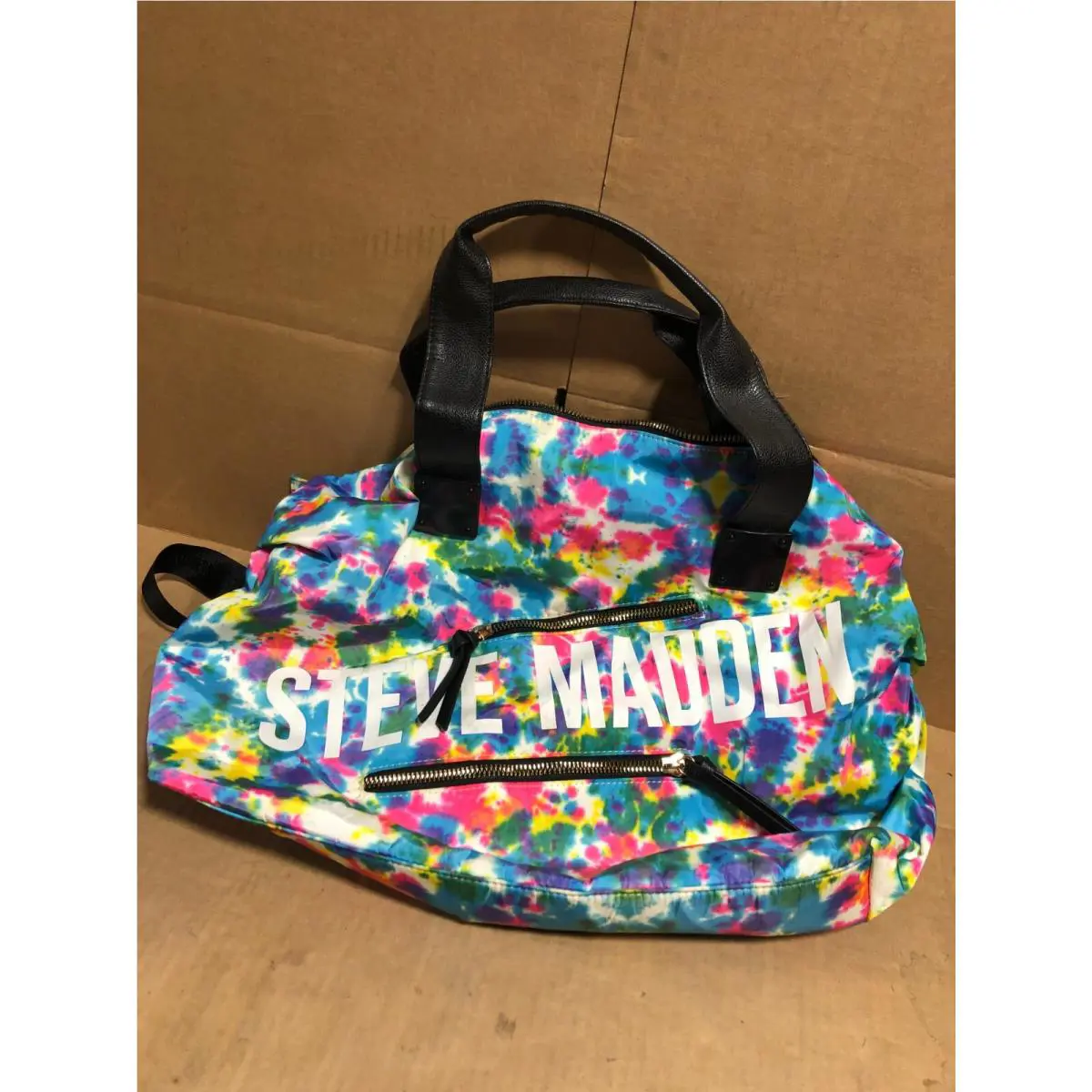 Steve Madden - Bnik - Overnight/duffle/gym Bag Blush Rare -tye Dye