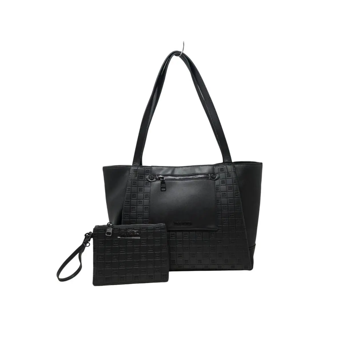 Steve Madden Tote Bag Black with Wristlet Wallet