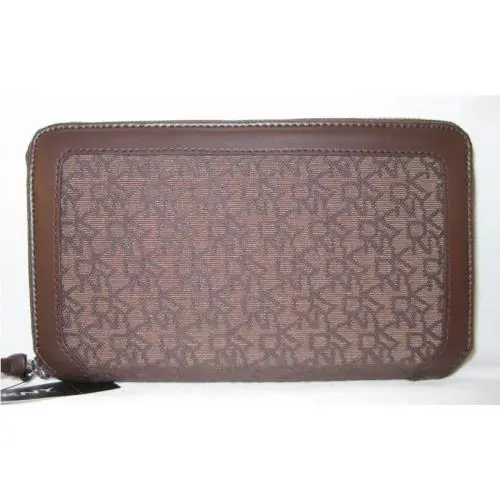 Dkny Town Country Classic Organizer Bag Purse Wallet Zip Around Clutch