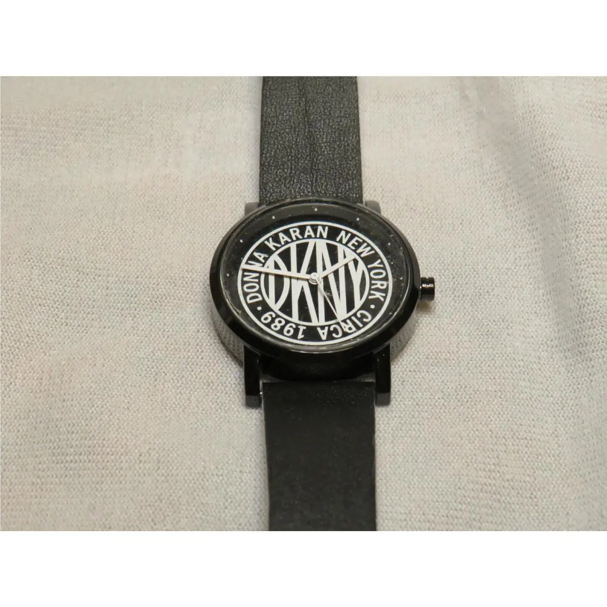 Dkny Women`s Soho Leather Watch Black by DKNY
