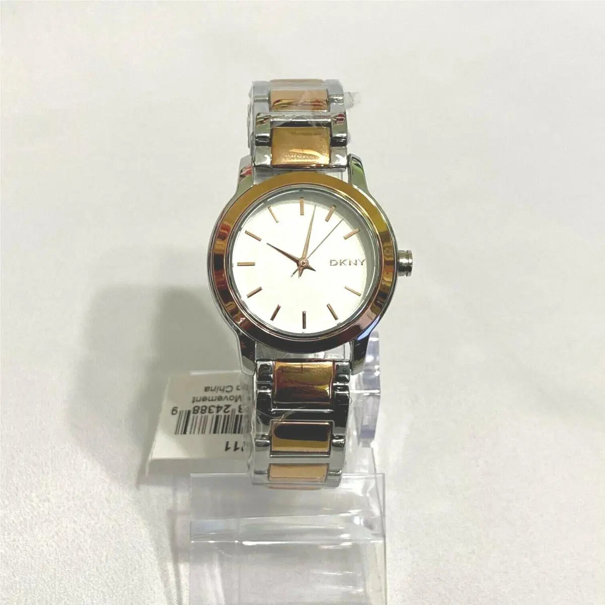 Dkny Stanhoped NY2211 2 Tone or NY2209 Silver Tone Women Watch Silver Rose Gold 2 tone by DKNY