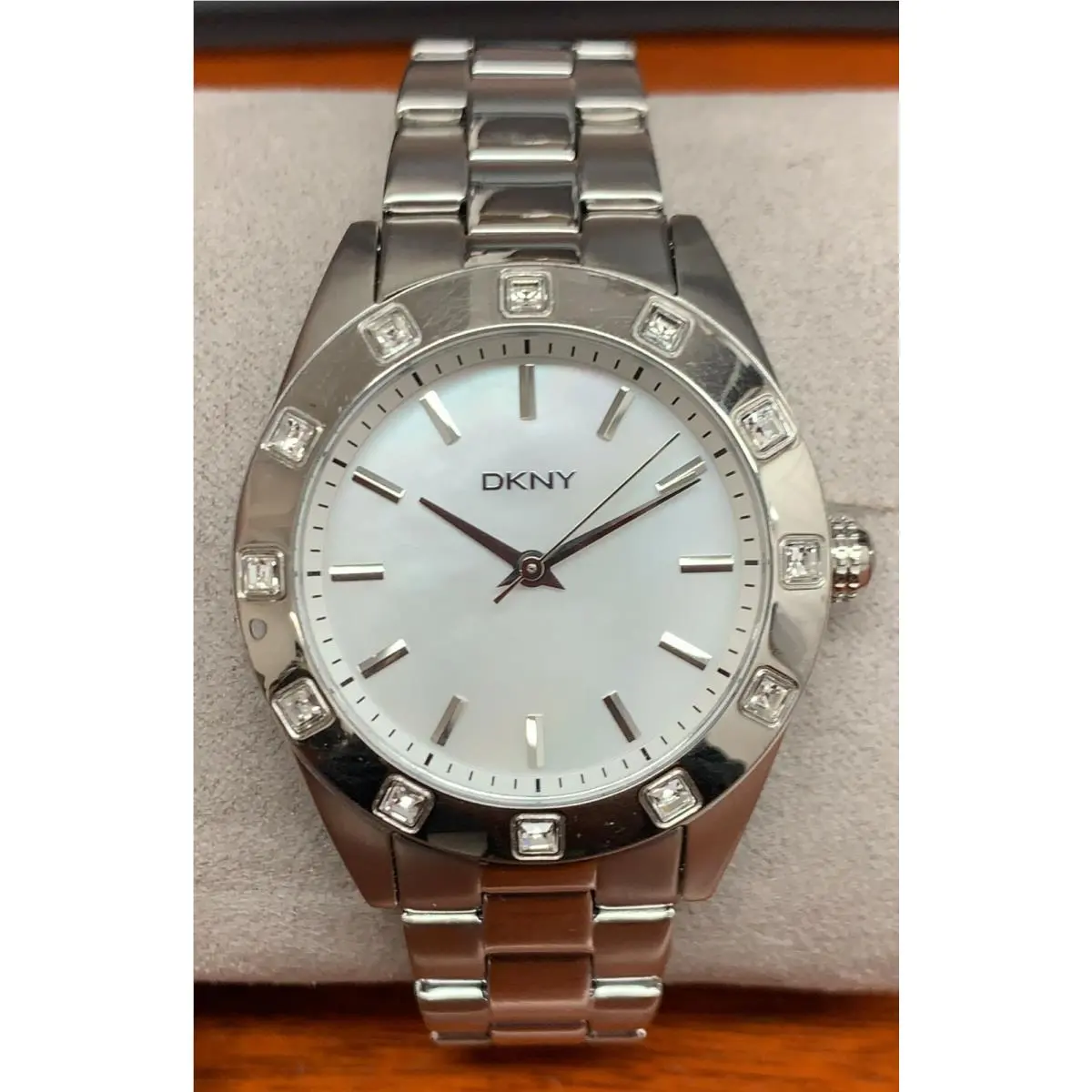 Dkny Mother of Pearl Dial Stainless Steel Ladies Watch NY8660 by DKNY