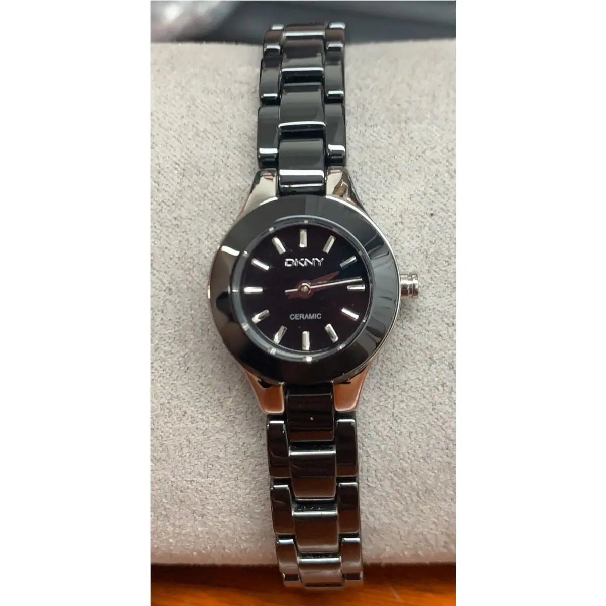 Dkny NY8645 Ceramic Black Dial Black Ceramic Strap Women`s Watch by DKNY
