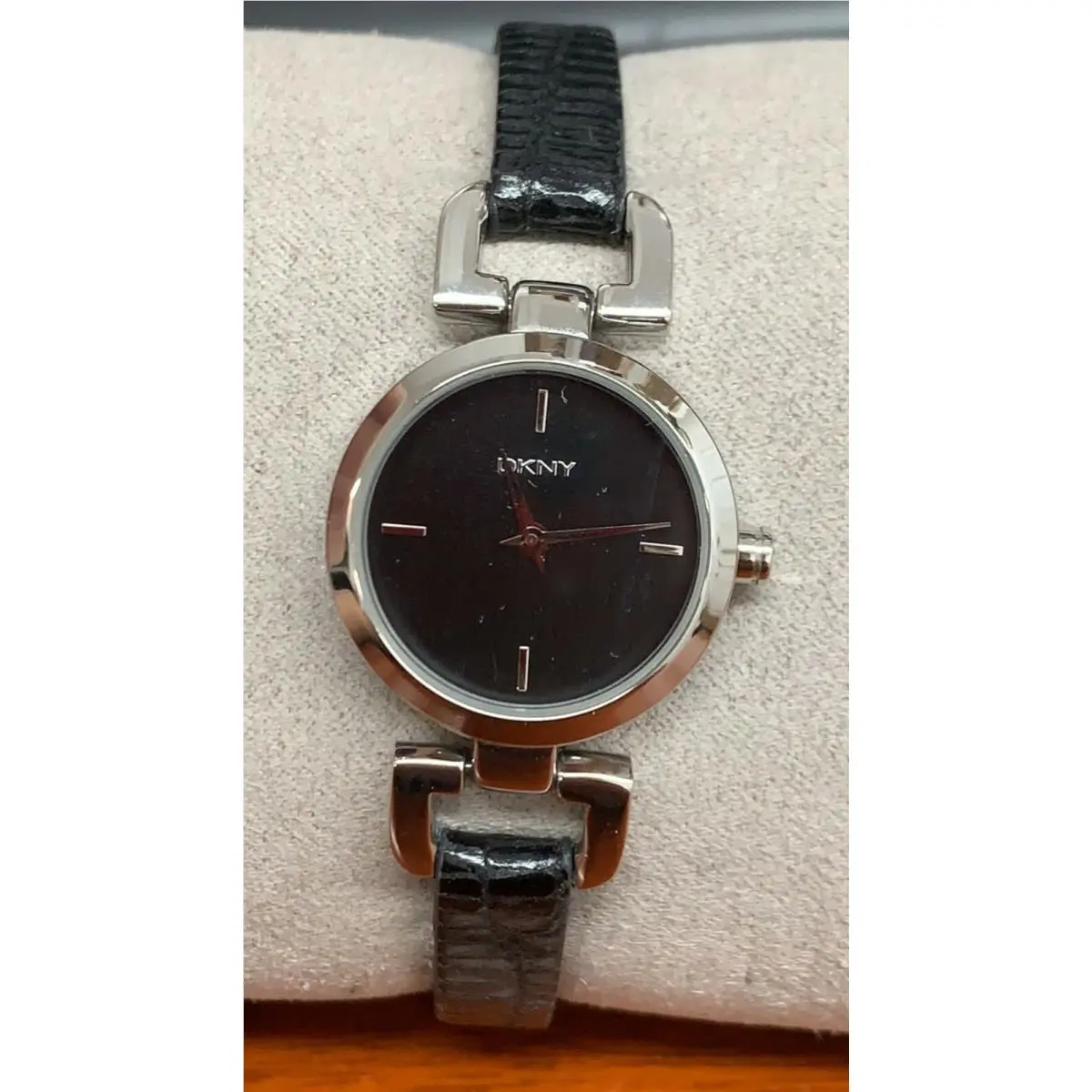 Women`s Dkny Python Leather Strap Watch NY8878