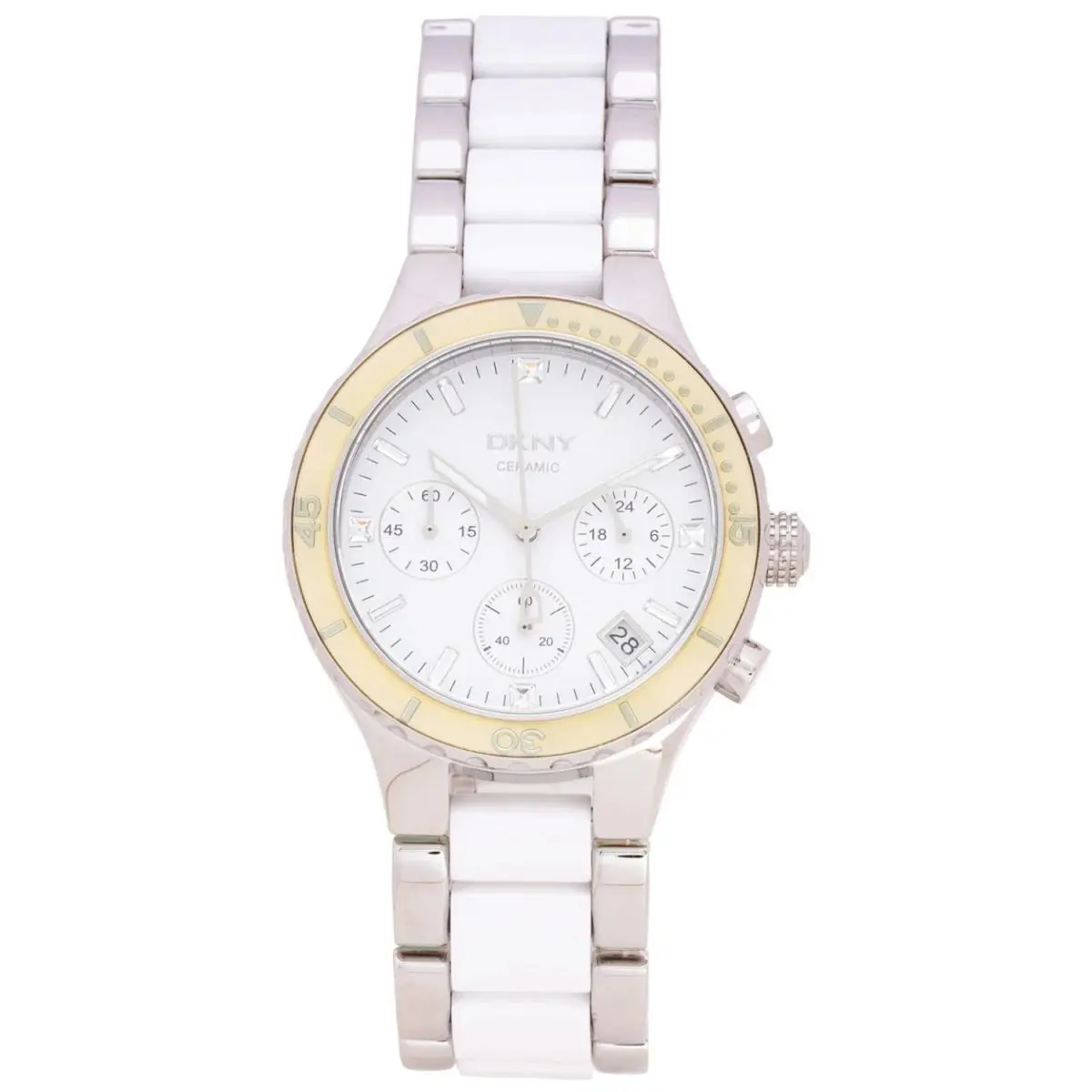 Dkny Women`s Chronograph White Dial White Dial Watch - NY8502 by DKNY