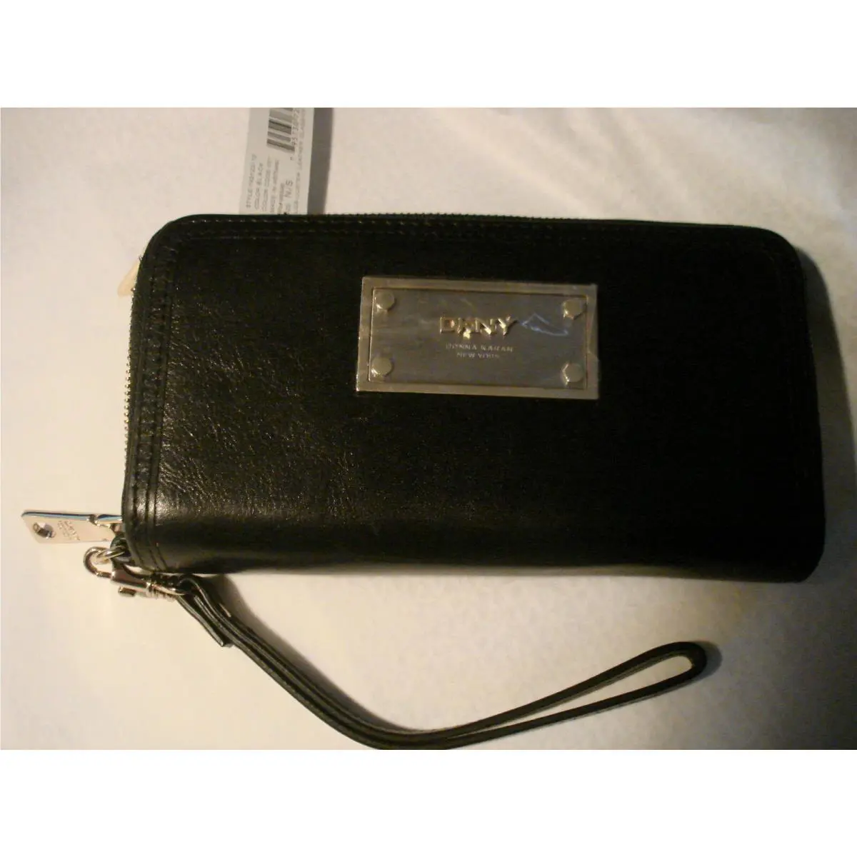 Dkny Slgs Luster Leather Classics Wallet Purse Color Black