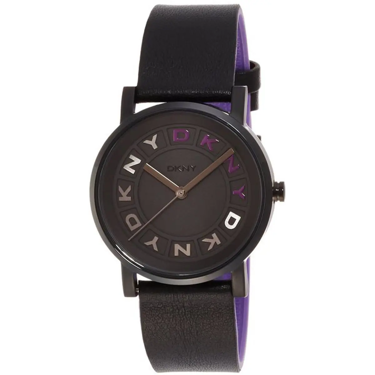 Dkny NY2389 Soho Black Leather Strap Women`s Watch