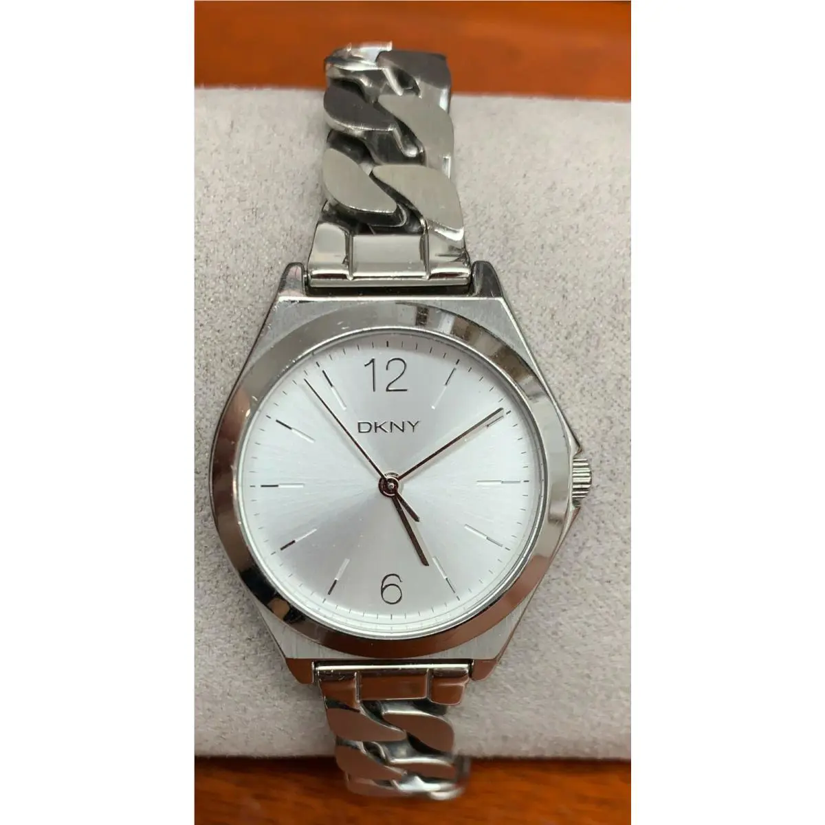 Dkny NY2424 Parsons Silver Dial Stainless Steel Women`s Watch