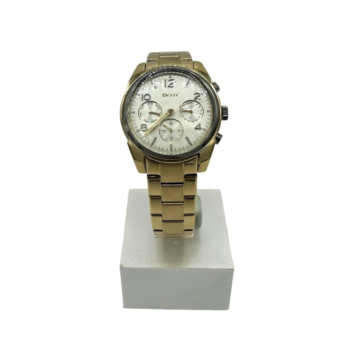 Dkny Crosby Multi-function Gold Stainless Steel Band Ladies Watch NY2471