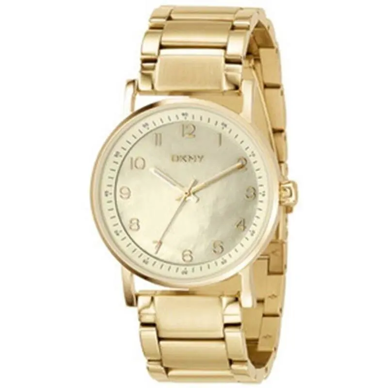 New-dkny Gold Tone Stainless Steel+mother OF Pearl Mop Dial Watch NY4752 by DKNY